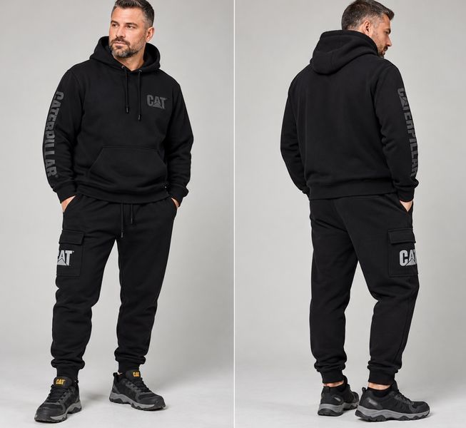 Штаны CAT MEN'S DM LOGO SWEATPANT Black S 1080068-10158-S фото