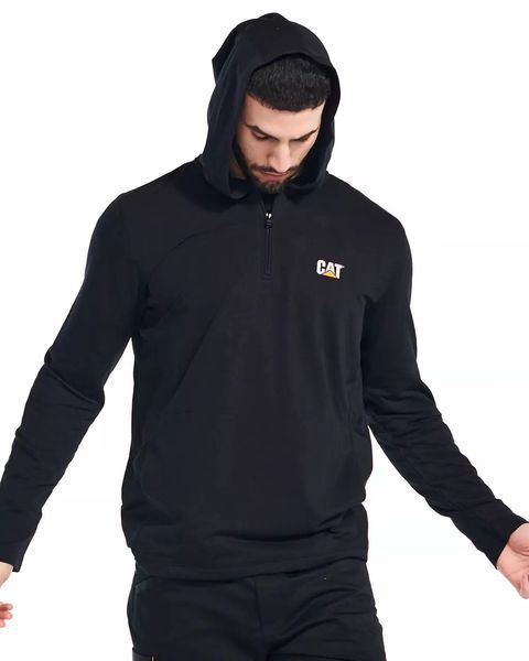 Худи мужская CAT Coolmax QTR Zip Hoodie Black M 882600802082 фото