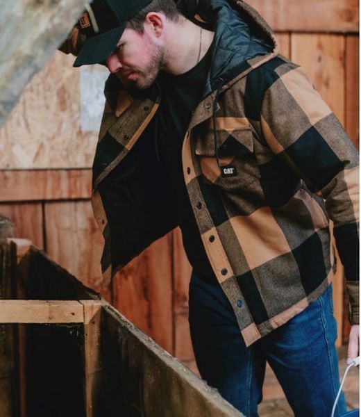 Куртка Caterpillar Flannel Jac Black Bronze M 1040045 882600864134 фото