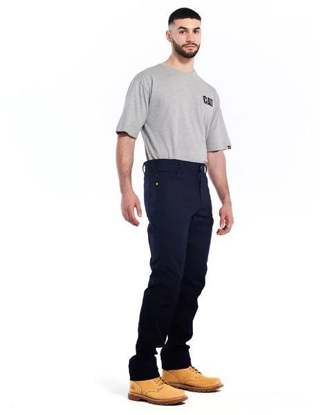 Штани CAT Men's Stretch Canvas Utility Work Pants Navy 32/32 882600803874 фото