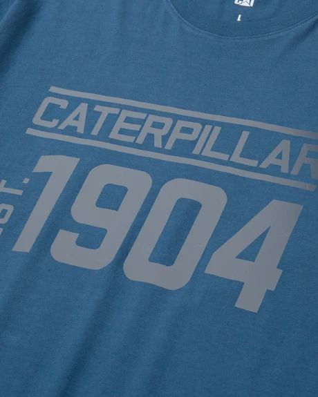 Футболка чоловіча Caterpillar Men's Established T-Shirt Real Teal L 882600826125 фото