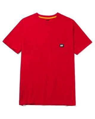 Футболка чоловіча Caterpillar Men's Lebel Pocket T-Shirt Red Hot M 882600811978 фото