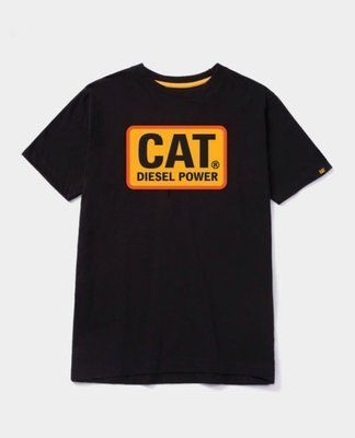 Футболка мужская Caterpillar Men's Diesel Power T-Shirt Black-Orange L 882600801917 фото