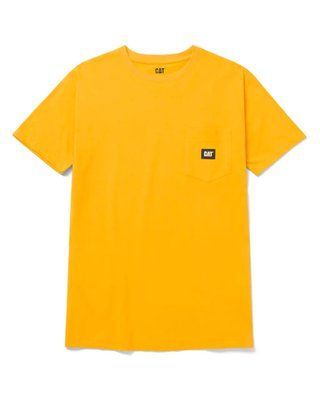 Футболка чоловіча Caterpillar Men's Lebel Pocket T-Shirt Yellow L 882600811886 фото