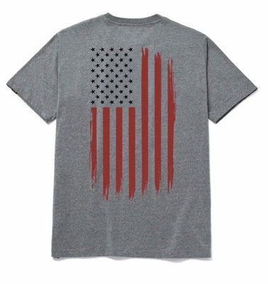 Футболка CAT ABSTRACT FLAG GRAPHIC T-SHIRT Dark Heather Grey M 1010276-10123-M фото