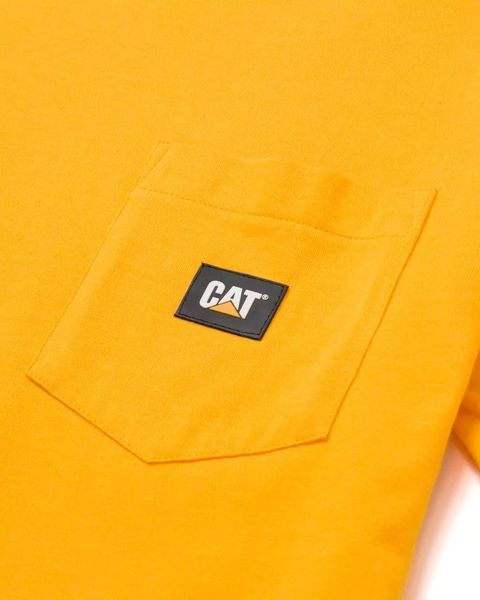 Футболка чоловіча Caterpillar Men's Lebel Pocket T-Shirt Yellow L 882600811886 фото