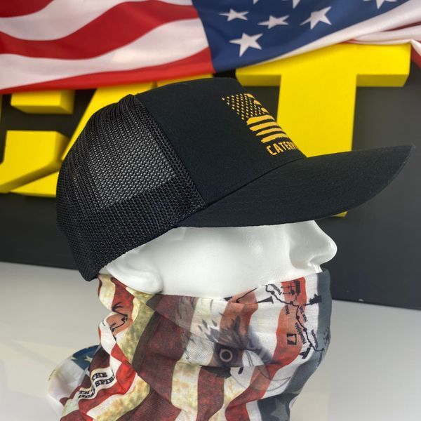 Бейсболка CAT Distressed Flag FLEXFIT 110 Cap 882600855200 фото